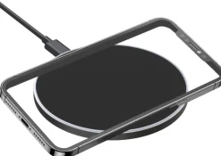 AKASHI chargeur rapide sans fil 15w noir< Téléphone Mobile