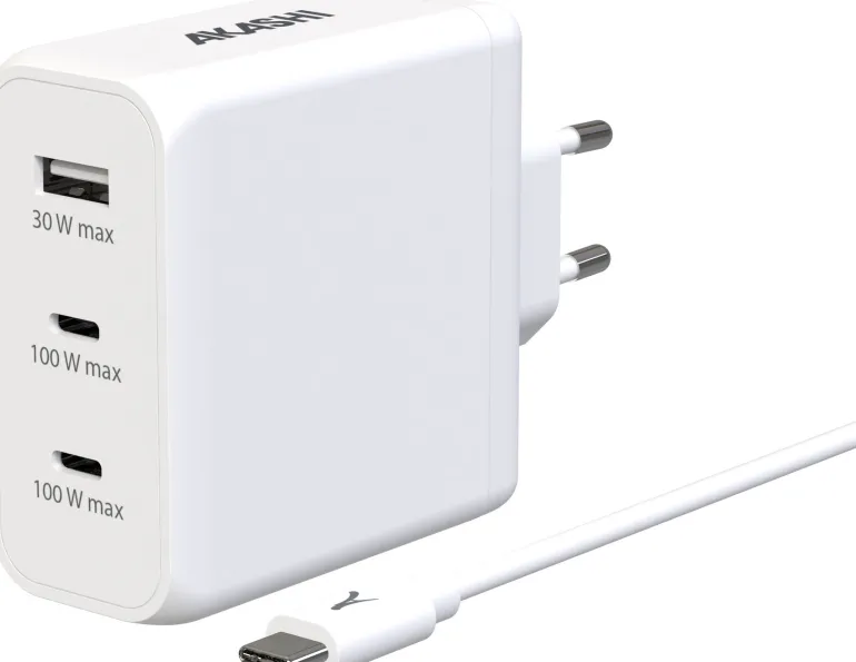 AKASHI CHARG/SECT/INTEL USB-C 3A 100W USB 30W< Téléphone Mobile