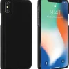 AKASHI coque cuir italien noir p/ip xs max< Téléphone Mobile
