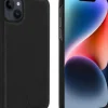AKASHI coque cuir italien noir p/iph 14 plus< Téléphone Mobile