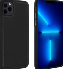 AKASHI coque noir cuir italien p/ip 13 pro max< Téléphone Mobile