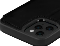 AKASHI coque noir cuir italien p/ip 13 pro max< Téléphone Mobile
