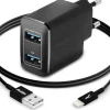 AKASHI C/SECT NR 2A5 USB+CAB 1M LIGHTNING< Téléphone Mobile