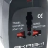 AKASHI c/secteur universel 150 pays noir< Téléphone Mobile