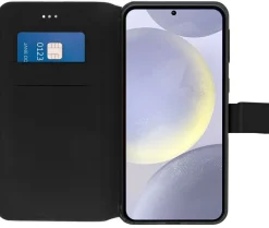 AKASHI etui folio stand noir galaxy s24 +< Téléphone Mobile