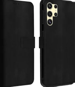 AKASHI etui folio stand noir galaxy s24 ultra< Téléphone Mobile