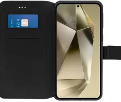 AKASHI etui folio stand noir galaxy s24 ultra< Téléphone Mobile