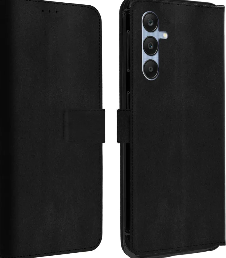 AKASHI etui folio stand noir galaxy a25< Téléphone Mobile