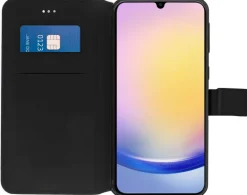AKASHI etui folio stand noir galaxy a25< Téléphone Mobile