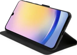 AKASHI etui folio stand noir galaxy a25< Téléphone Mobile