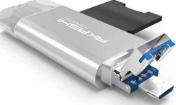 AKASHI lect.cart.sd/micro sd port usb/usb-c/mic< Stockage
