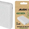 AKASHI p-bank 10000mah 2 usb+usb-c paille/ble< Energie