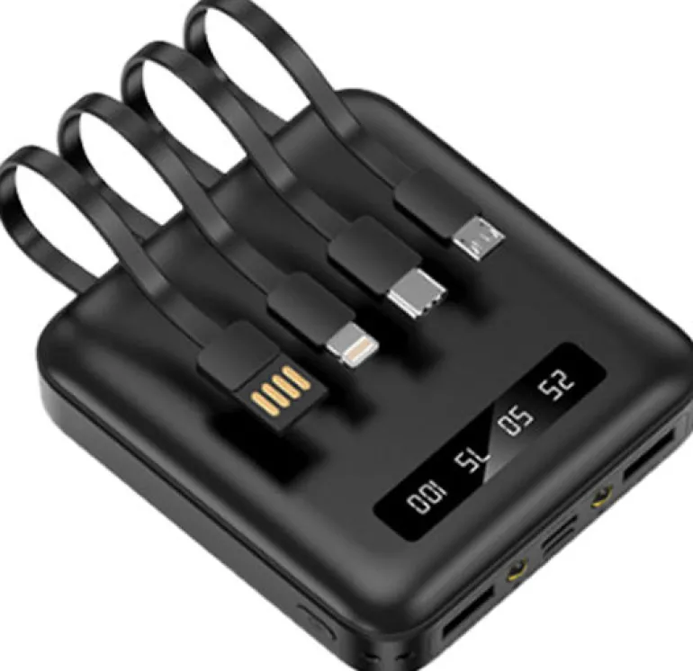 AKASHI p-bank 10000mah 2 usb+usb-c+lightning nr< Energie