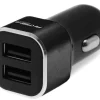 AKASHI prise al/cigares 2usb x 2.4a noir< Téléphone Mobile