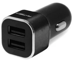 AKASHI prise al/cigares 2usb x 2.4a noir< Téléphone Mobile