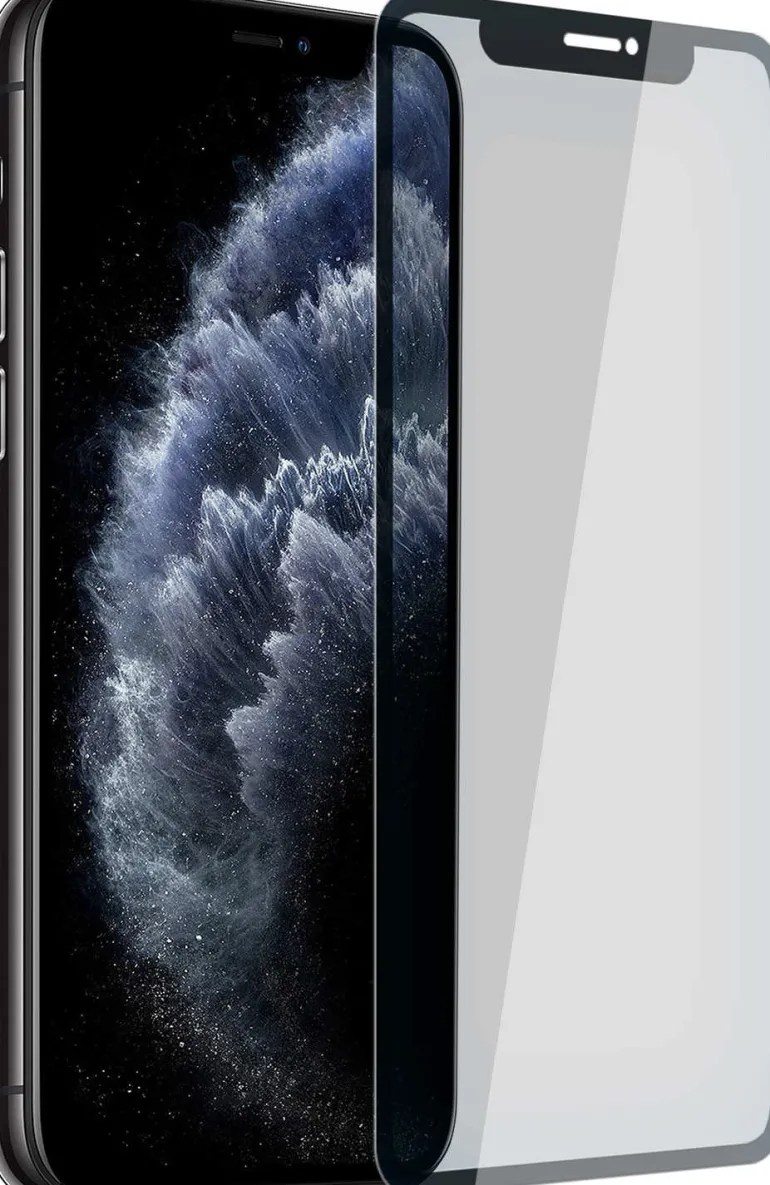 AKASHI prot/verre integr noir p/iph x/xs/11 pro< Téléphone Mobile