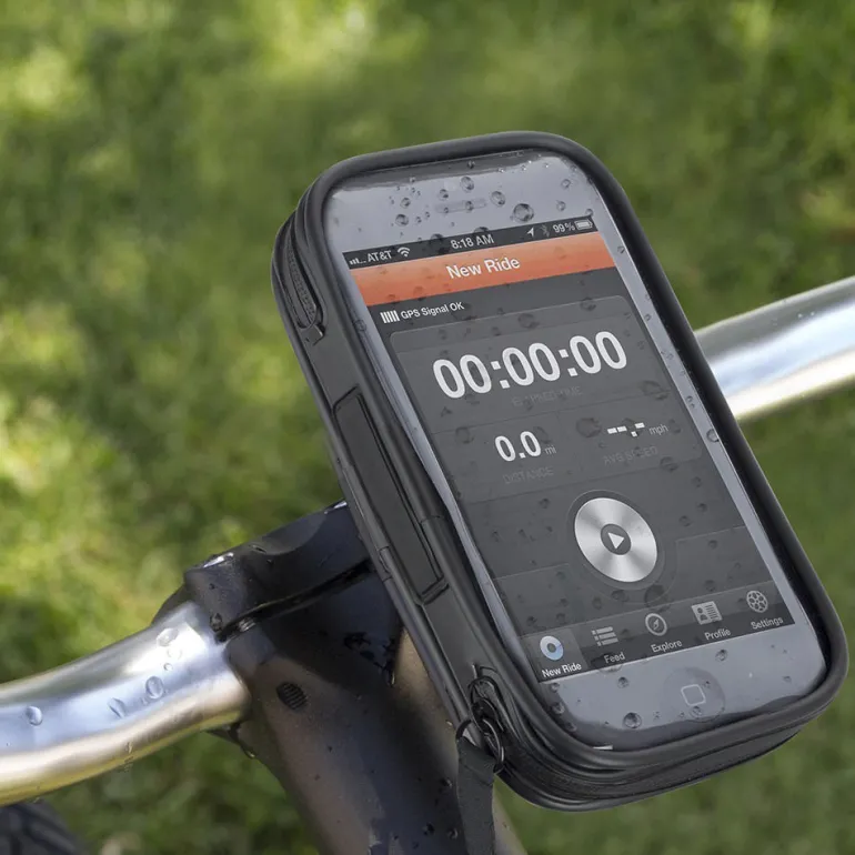 AKASHI support universel noir etanche velo/moto< Téléphone Mobile