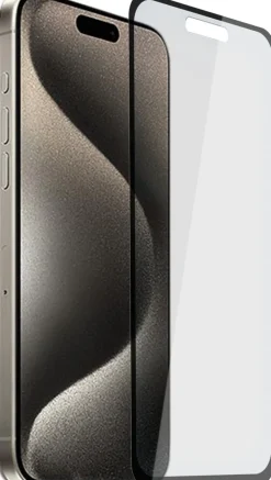 AKASHI VERRE INTEGRAL NOIR P/IPH 15 PRO MAX< Téléphone Mobile