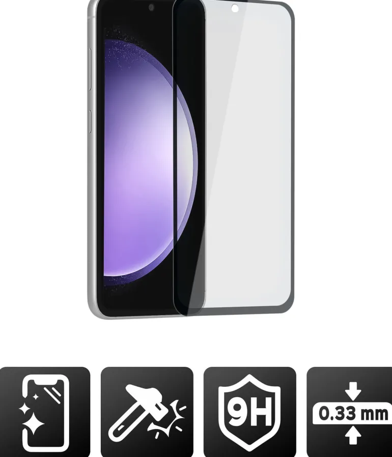 AKASHI verre premium integral p/galaxy s23fe< Téléphone Mobile