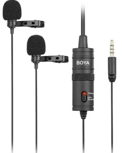 BOYA MICRO LAVALIER DOUBLE UNIVERSEL BY-M1DM< Son