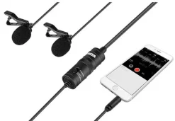 BOYA MICRO LAVALIER DOUBLE UNIVERSEL BY-M1DM< Son