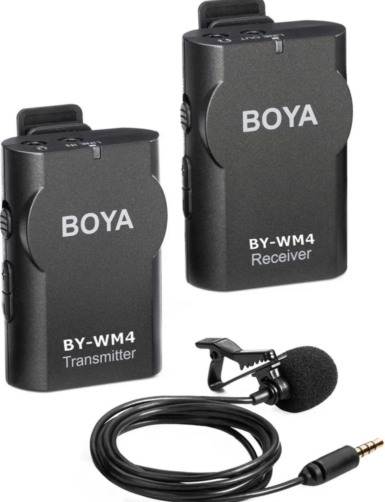 BOYA MICROPHONE HF SANS FIL WM4 PRO KIT 1< Son