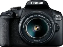 CANON EOS 2000 D noir + EF-S 18-55 IS II< Reflex