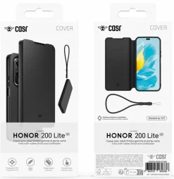 CASR folio noir premium honor 200 lite< Téléphone Mobile