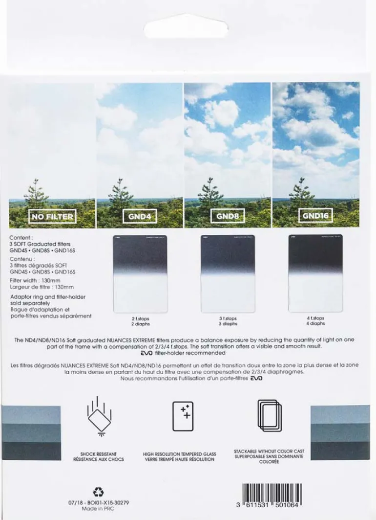 COKIN FILTRES KIT DEGRADES SOFT NUANCE EXTREME< Filtres