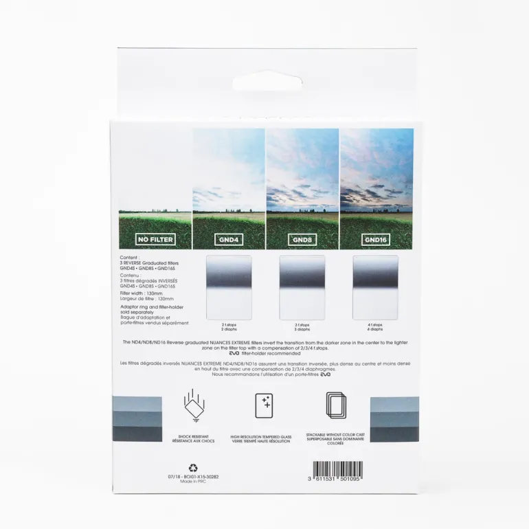 COKIN FILTRES KIT DEGRADES INVERSE SOFT NUANCE< Filtres