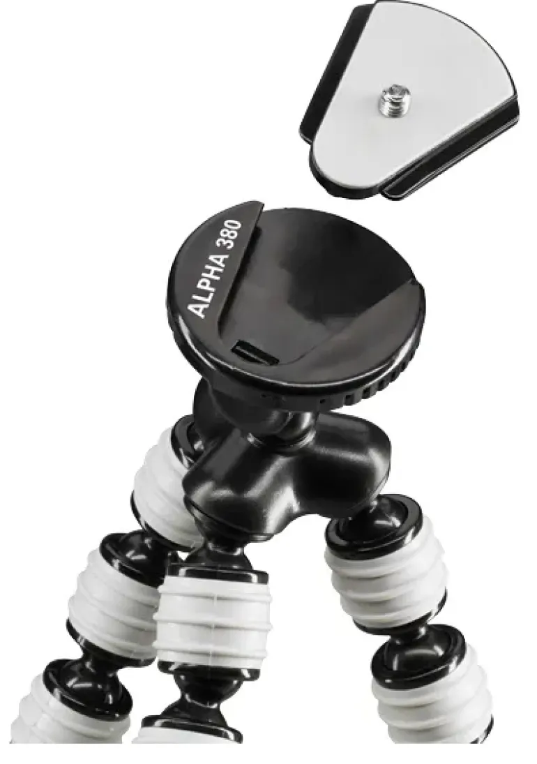 CULLMANN CULLMANMINI TREPIED ALPHA 380 MOBILE GRIS< Pieds Trépieds