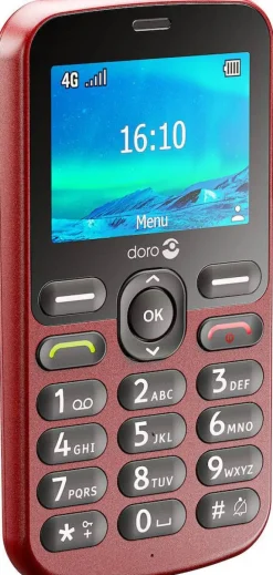 DORO 1880ROUGE< Téléphone Mobile