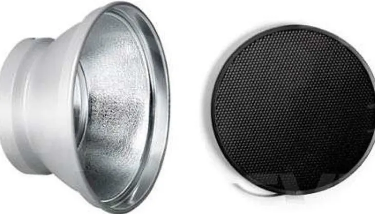 ELINCHROM kit reflecteur 18cm + grille.< Accessoires