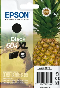 EPSON ananas black 604xl blister.< Consommables