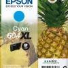 EPSON ananas cyan 604xl blister.< Consommables
