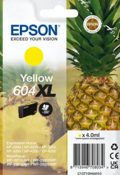 EPSON ananas yellow 604xl blister.< Consommables