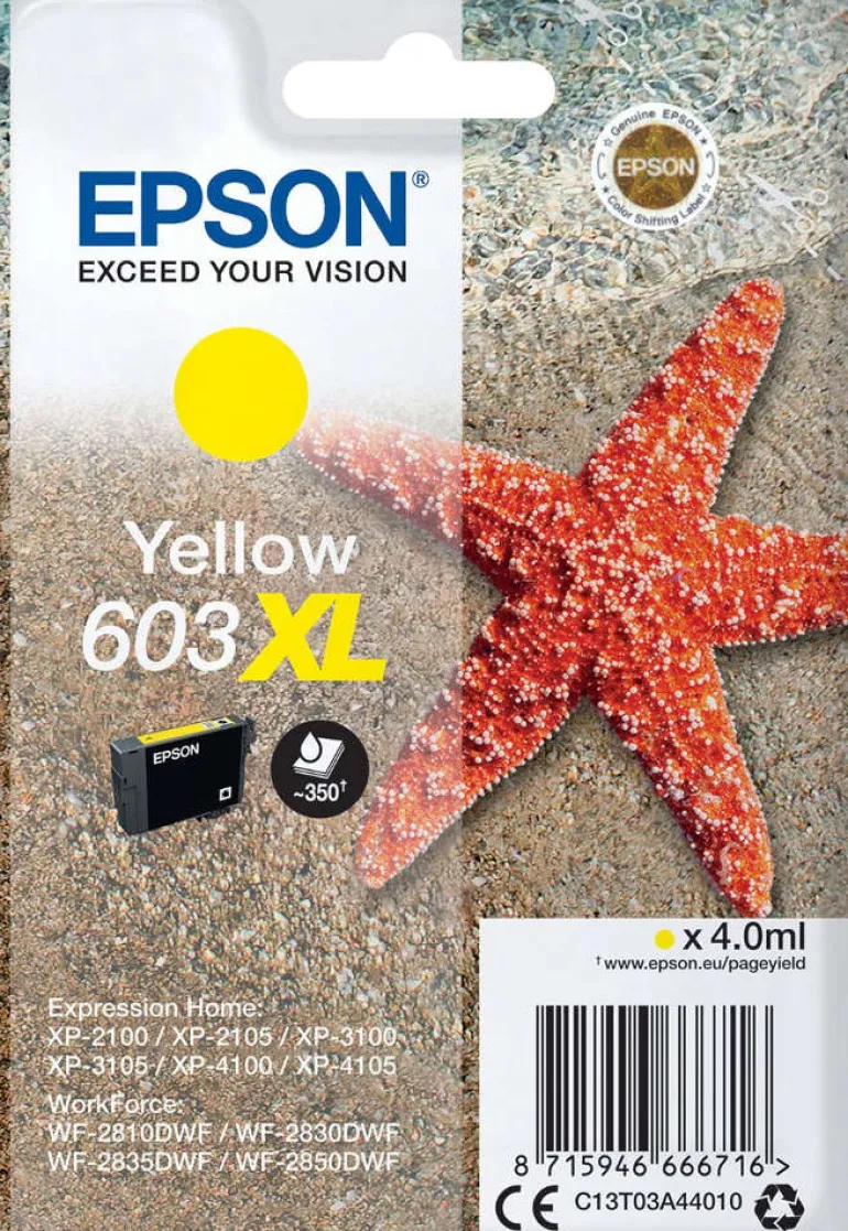EPSON cart jaune XL etoile de mer< Consommables