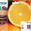 EPSON pack5 cart orange pr XP540 645.< Consommables