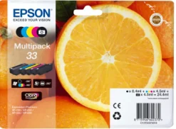 EPSON pack5 cart orange pr XP540 645.< Consommables