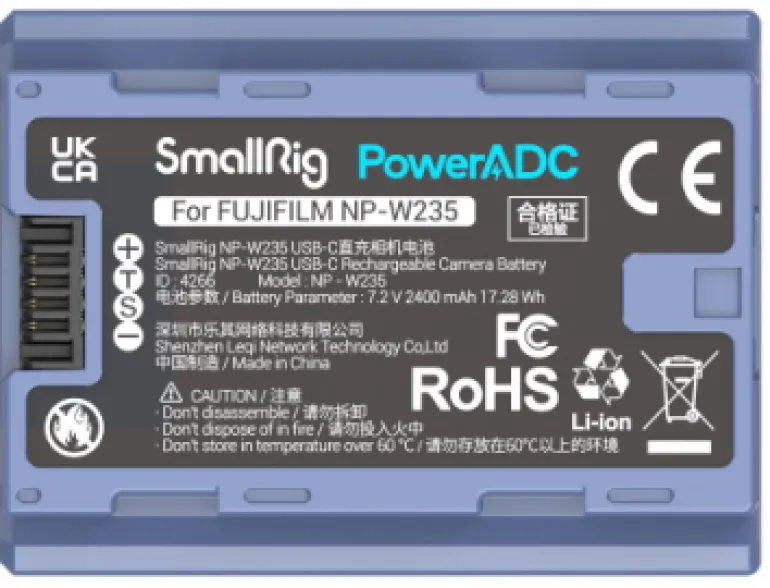 FEELWORLD SMALLRIG 4266 BATTERIE NP-W235< Energie