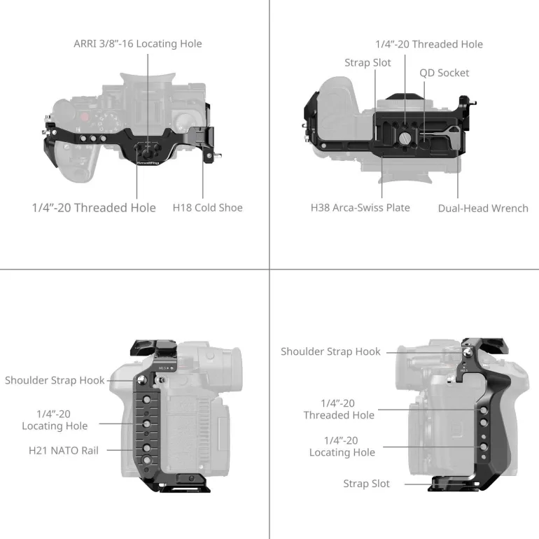 FEELWORLD SMALLRIG 4825 CAGE PANASONIC GH7/GH6< Accessoires