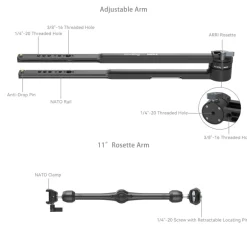 FEELWORLD SMALLRIG 4362 KIT BRAS EXTENSION< Accessoires Trépieds