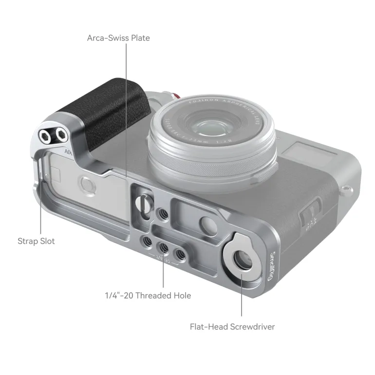 FEELWORLD SMALLRIG 4555 POIGNEE POUR X100VI ARGENT< Energie