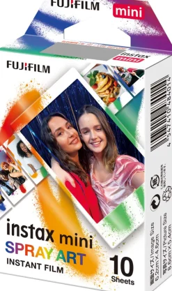 FUJIFILM INSTAX MINI SPRAY ART WW 1 X10V< Instantané