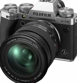 FUJIFILM FUJIX-T5 ARGENT + XF 16-80< Hybride