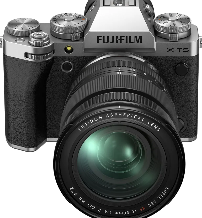 FUJIFILM FUJIX-T5 ARGENT + XF 16-80< Hybride