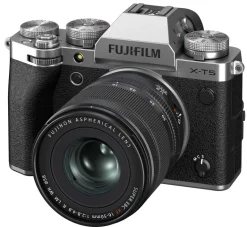 FUJIFILM FUJIX-T5 ARGENT + XF 16-50MM< Hybride