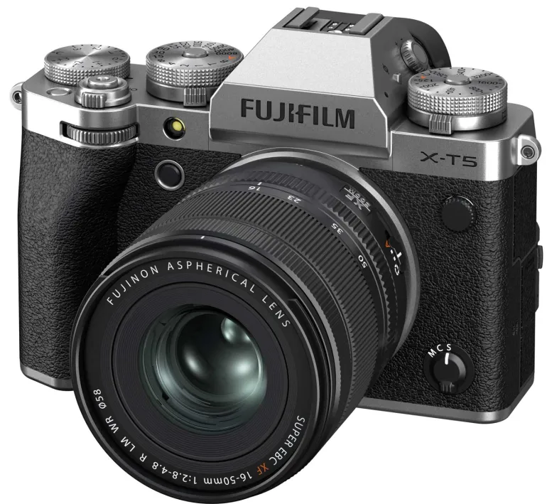 FUJIFILM FUJIX-T5 ARGENT + XF 16-50MM< Hybride