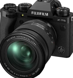 FUJIFILM FUJIX-T5 NOIR + XF 16-80< Hybride