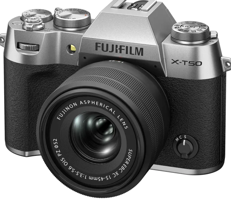 FUJIFILM FUJIX-T50 SILVER + XC 15-45MM< Hybride